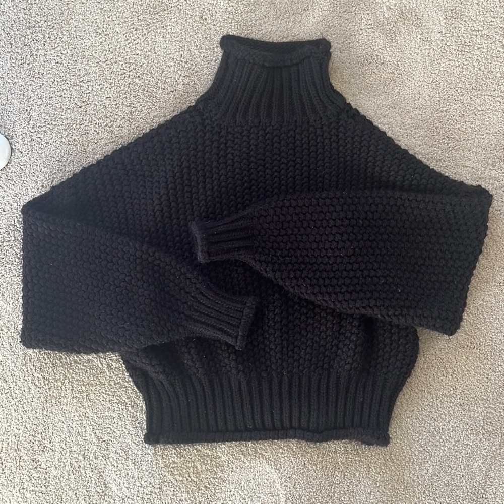 Black Knit Turtleneck